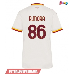 Lacne Ženy Futbalové dres AS Roma Rodrigo Mora #86 2026-27 Krátky Rukáv - Preč